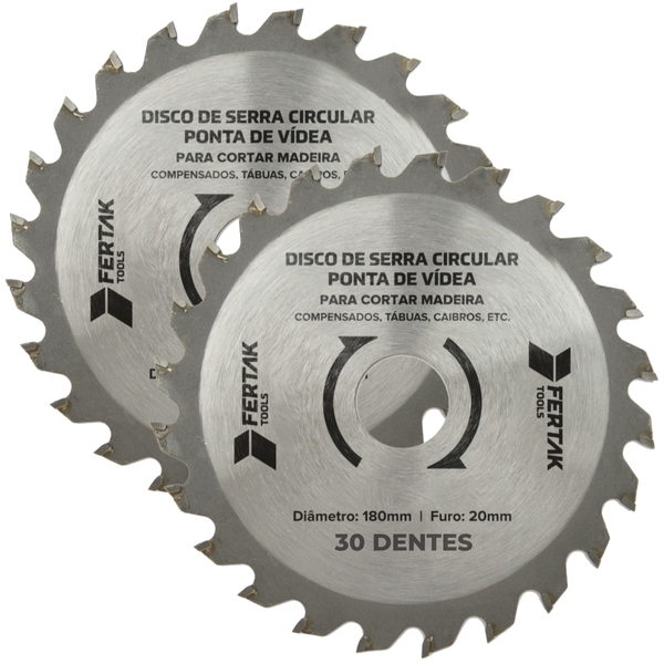 Disco De Serra Circular Ponta De Vídea 30 Dentes 20x180mm | 0